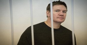 Greenpeace International activist Perrett attends a bail hearing at a court in Murmansk
