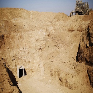 Israel finds tunnel dug under its Gaza border, blames Hamas