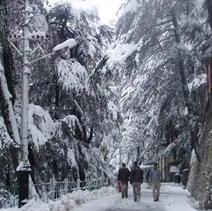 Mercury dips with snow in Himachal