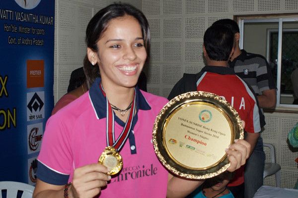 Saina reaches quarters of India GP Gold