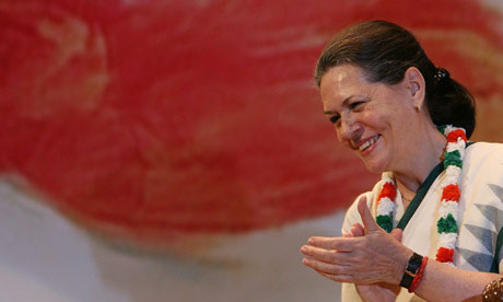 Sonia Gandhi leads by 1.21 lakh votes