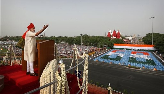 Modi salutes Indian democracy – for his success