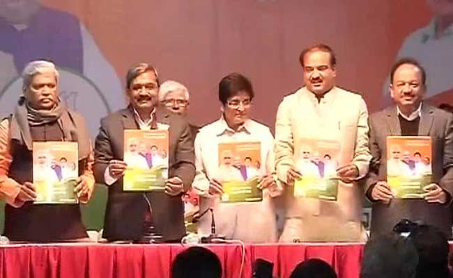 BJP releases vision document for Delhi polls