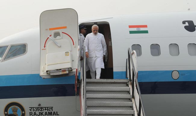 Modi arrives in Jammu