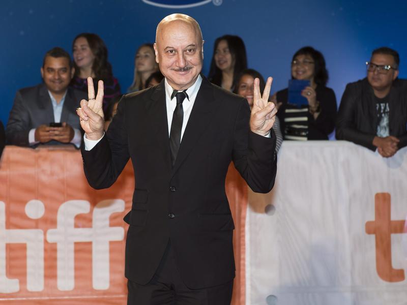 Anupam Kher’s TIFF red carpet moment with Gerard Butler