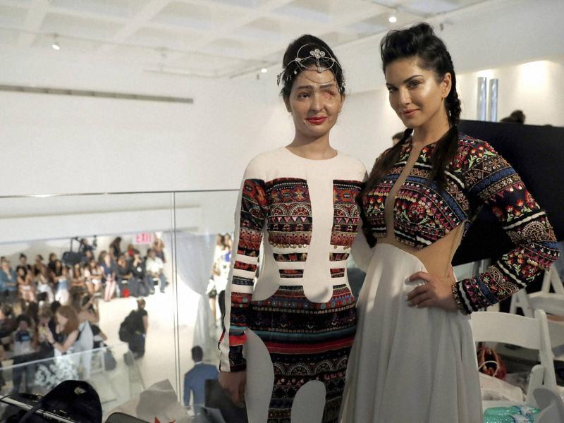 Sunny Leone, Reshma Qureshi take to New York Trend Week ramp