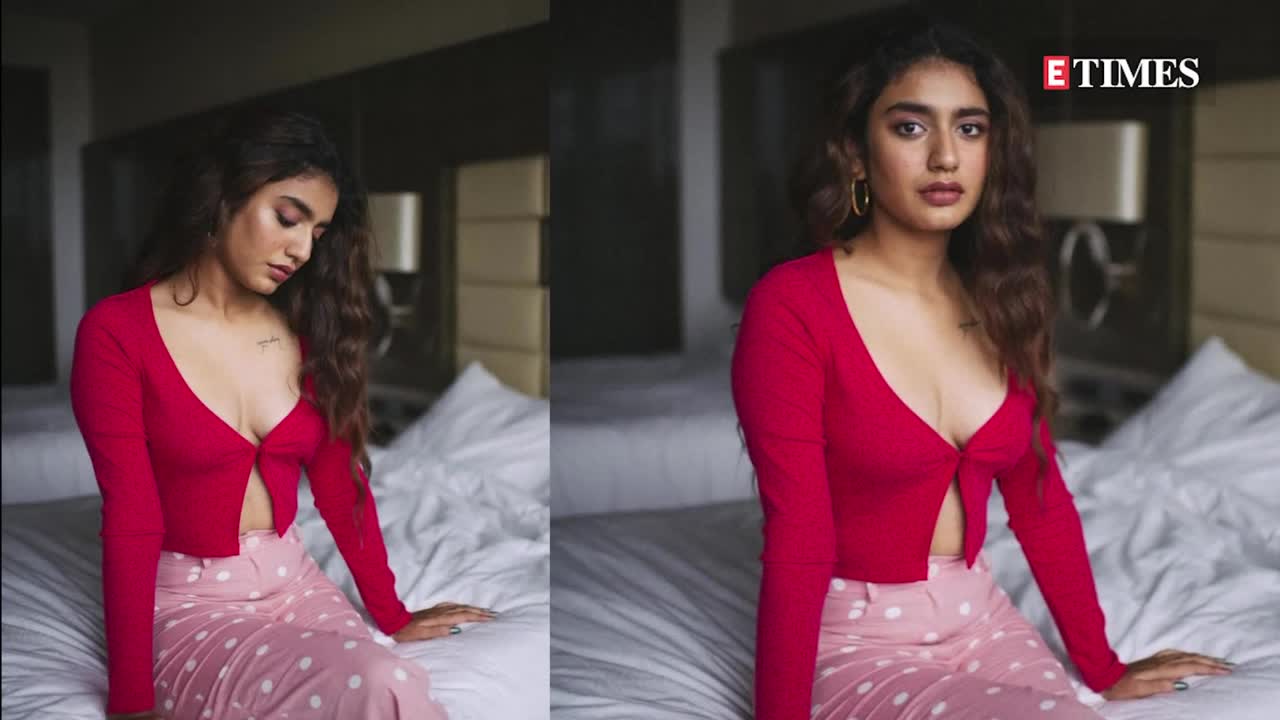 Remember the ‘wink’ girl Priya Prakash Varrier? Actress’ picture in red-hot top with plunging neckline goes viral | Hindi Movie News – Bollywood