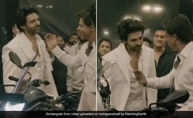 Kartik Aaryan’s Fanboy Moment On Meeting Shah Rukh Khan At An Event